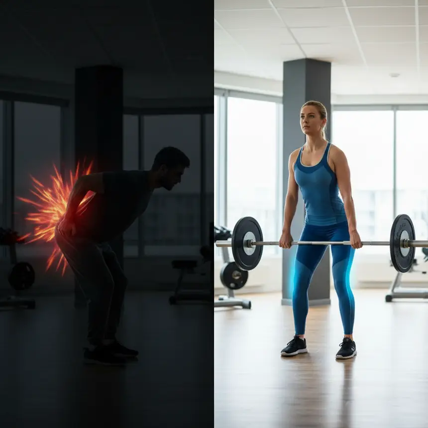 correct exercise form, injury prevention, strength training safety