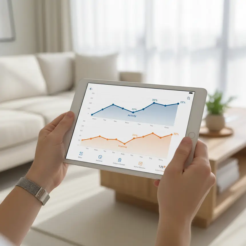 Workout tracking, home fitness success