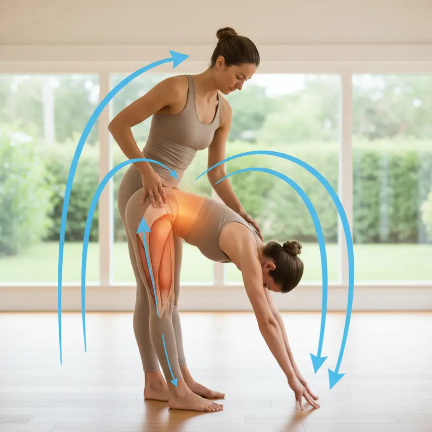 Yoga instructor selection, correct posture