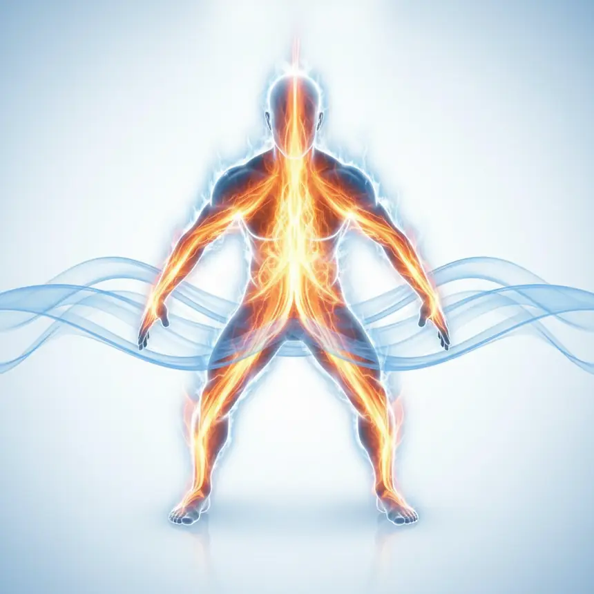 Body ready for energetic exercise.