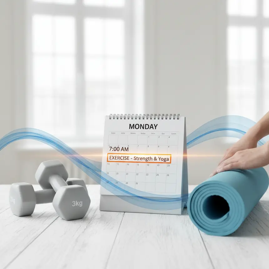Planning workout time and routine