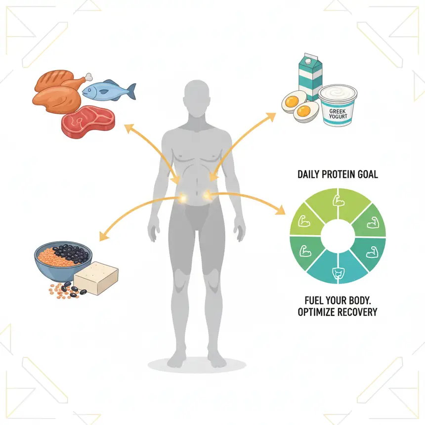 Divided protein intake, protein calculation method