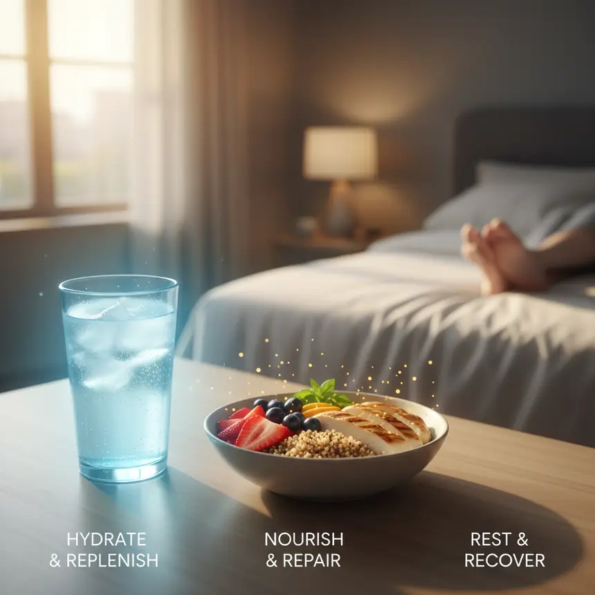 Workout recovery sleep nutrition