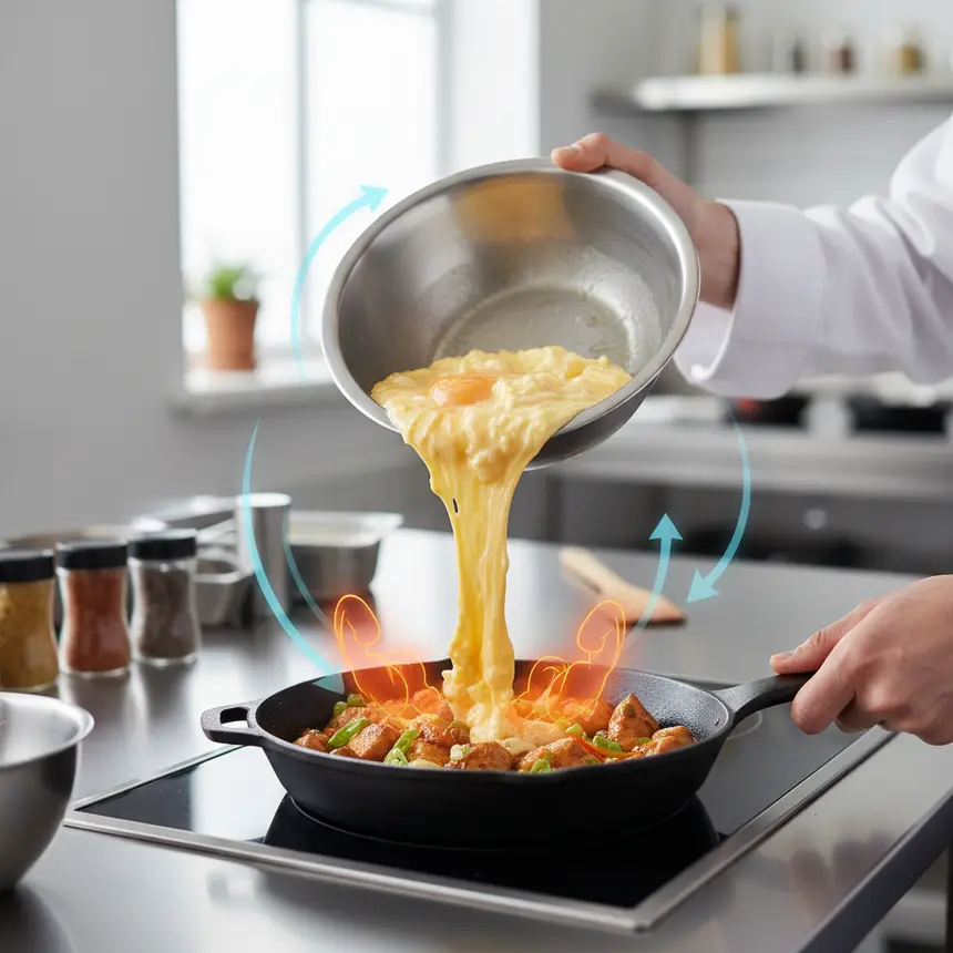 Chicken and egg bowl cooking method