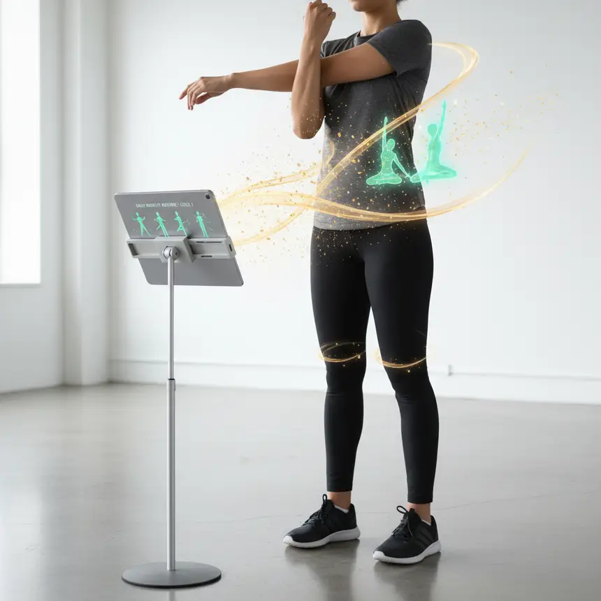 Exercise practice guide, online workout