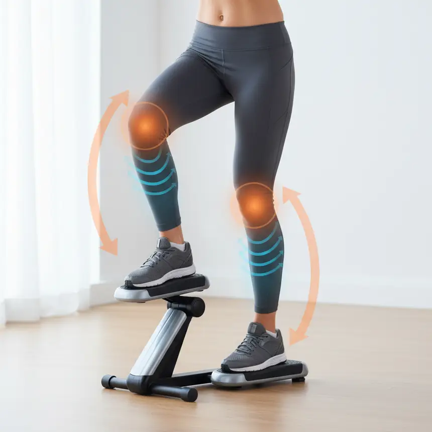 Low-impact stepper workout