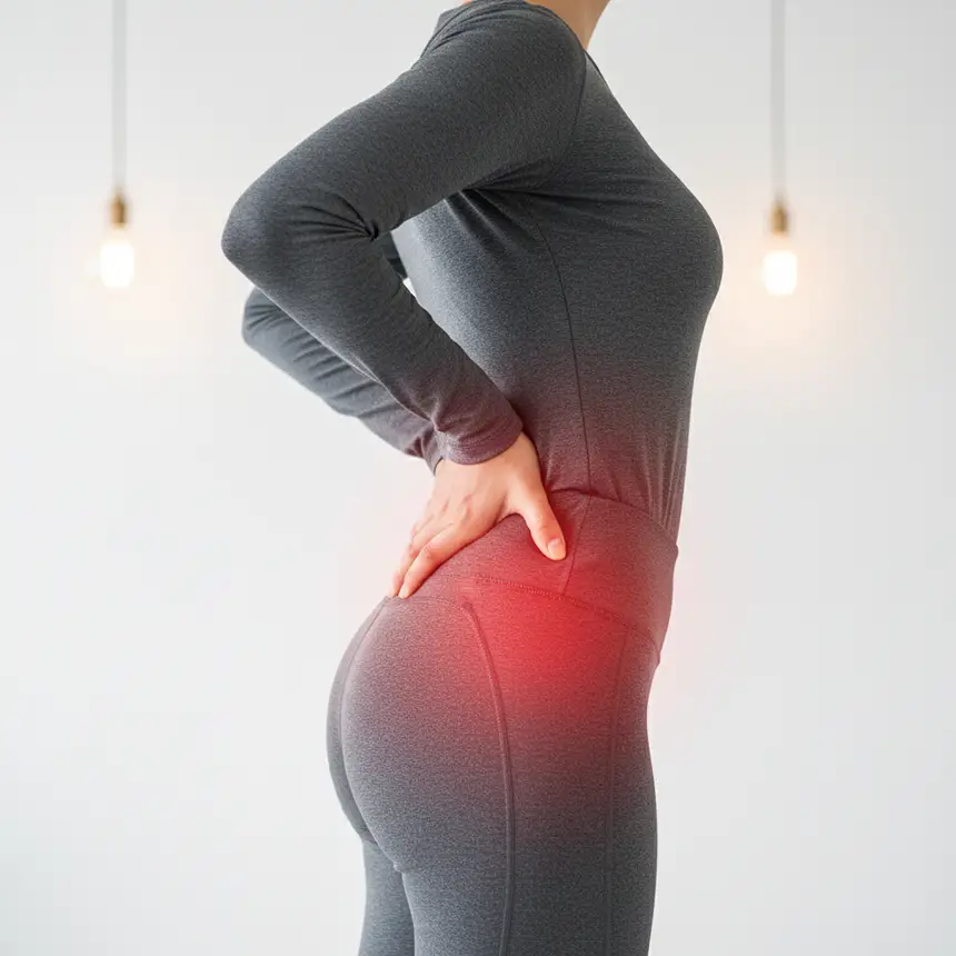 Huncked back hip pain