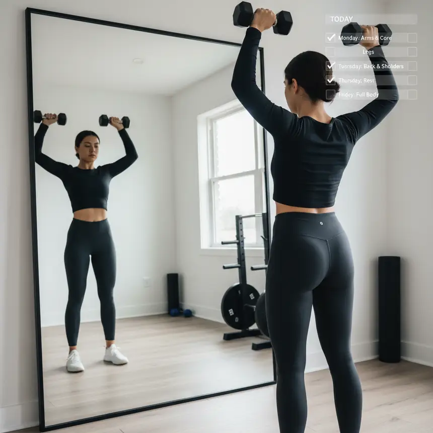 Workout form, posture check, exercise plan