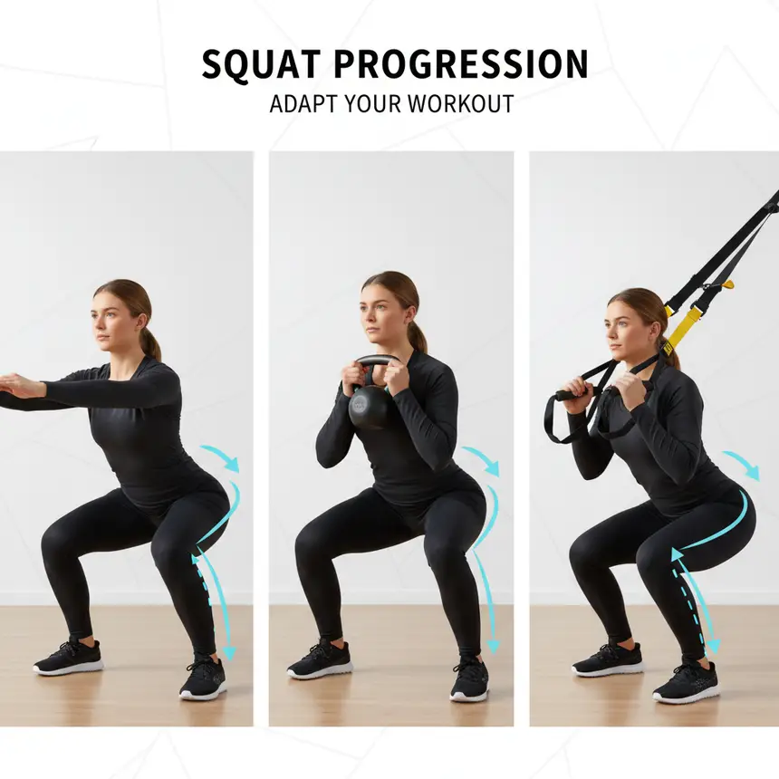 Diverse squat variations