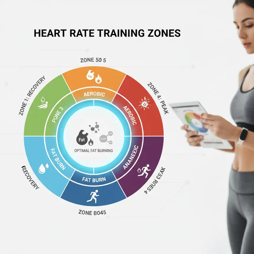 Heart rate zones, fat burning, energy sources