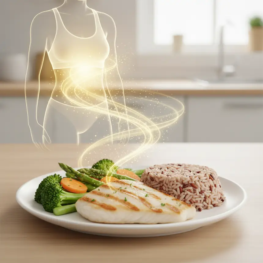 Balanced diet, healthy eating, sustainable habits