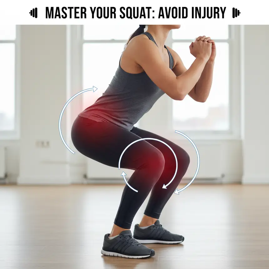 Incorrect squat form
