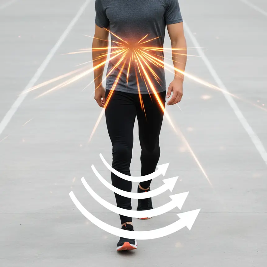 Calorie expenditure during walking