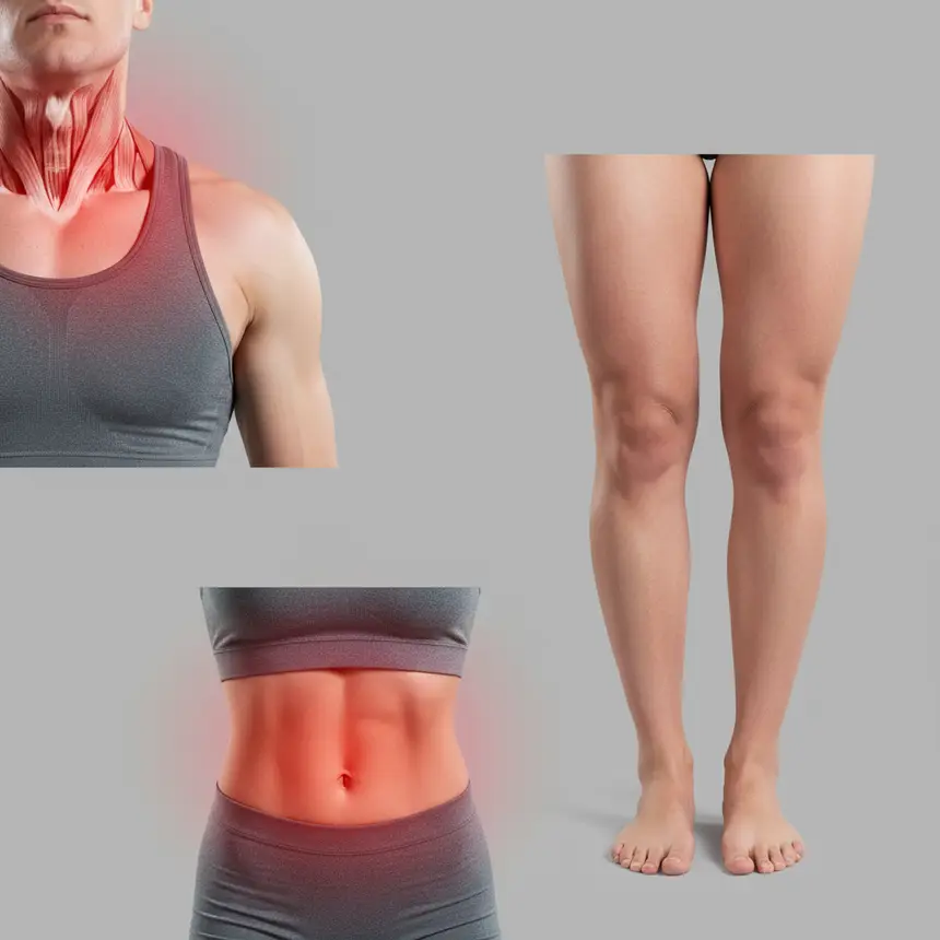 Neck back pain, leg swelling