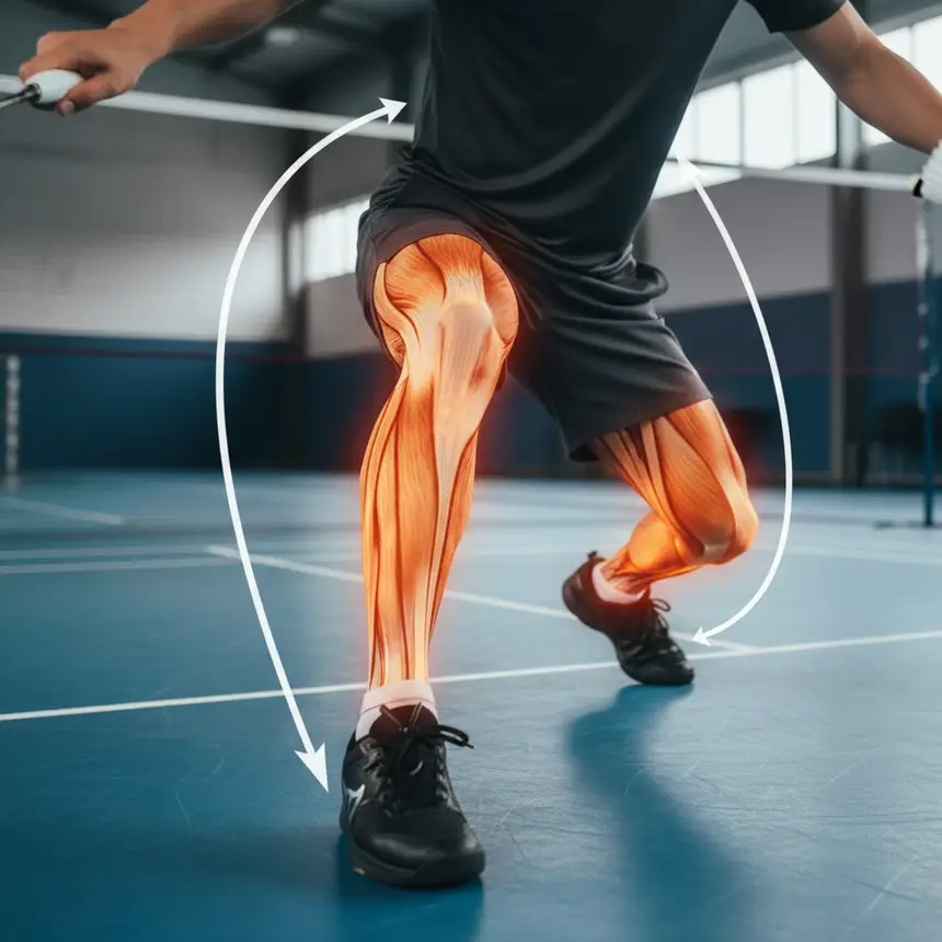 athlete's leg muscles, muscle activation during exercise