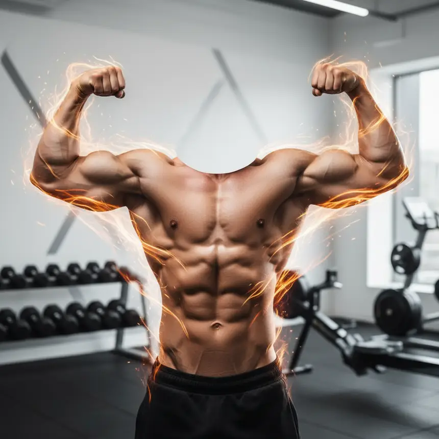 Consistent exercise, muscle growth, healthy energy