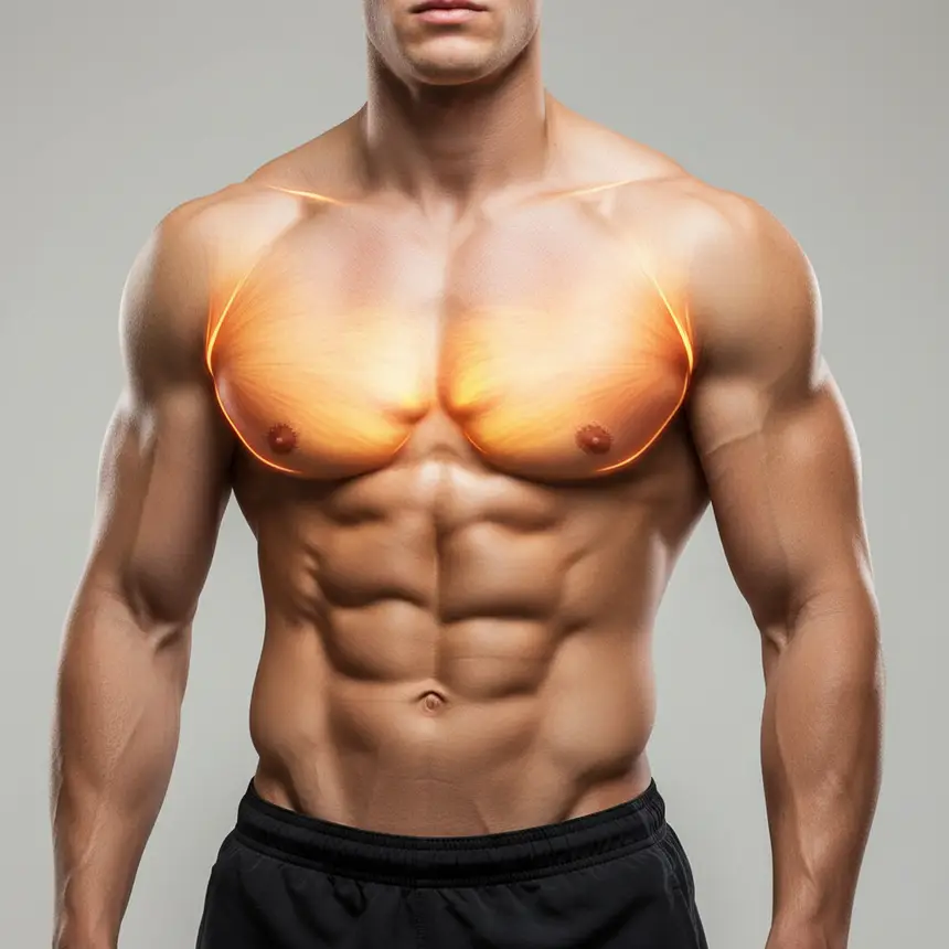 Multi-angle chest muscle stimulation