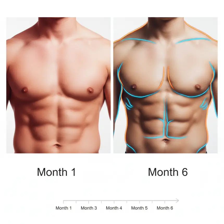 6 month workout transformation