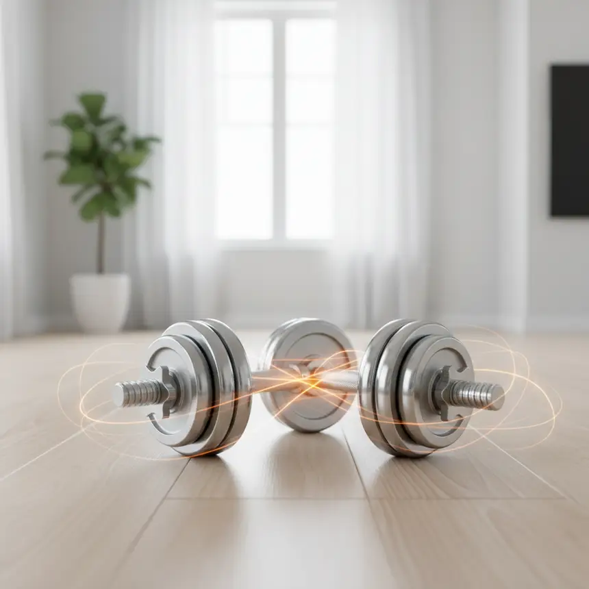 Home training dumbbells, workout efficiency