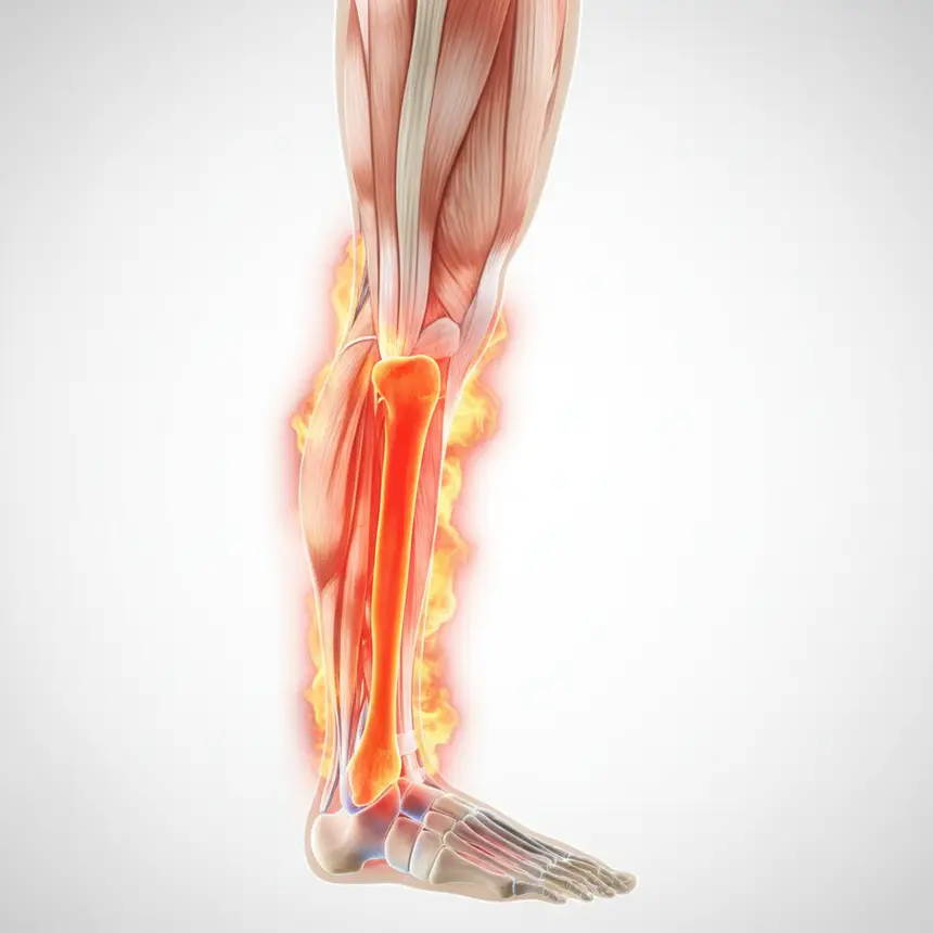 High heel ankle impact, shortened Achilles tendon