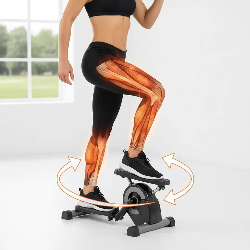 Core stepping workout