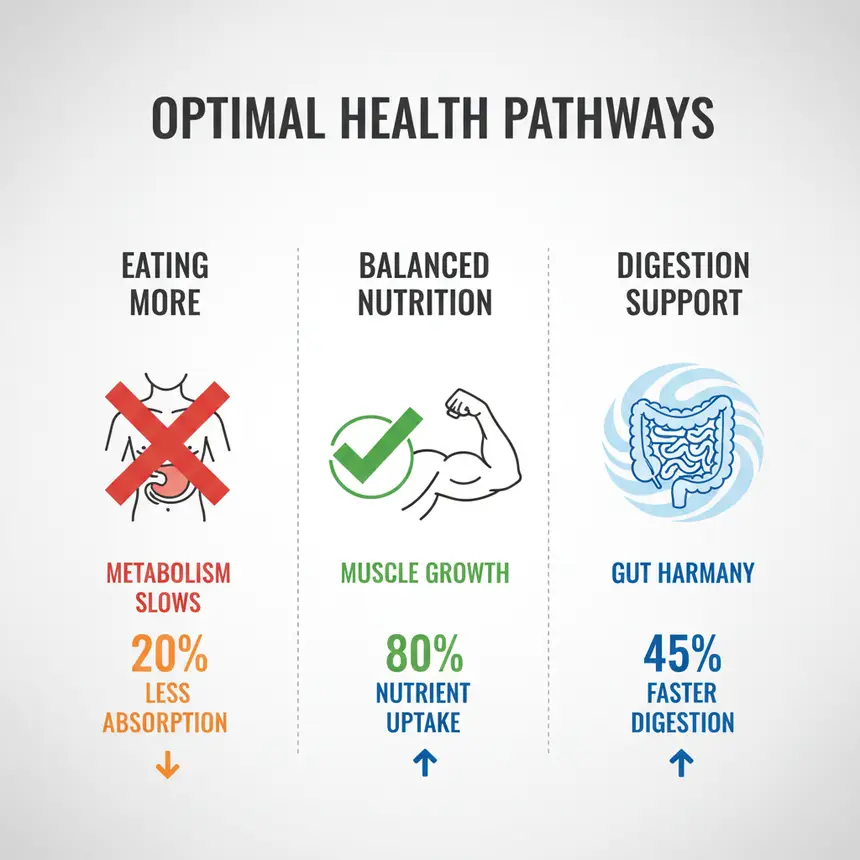 Weight gain misconception infographic