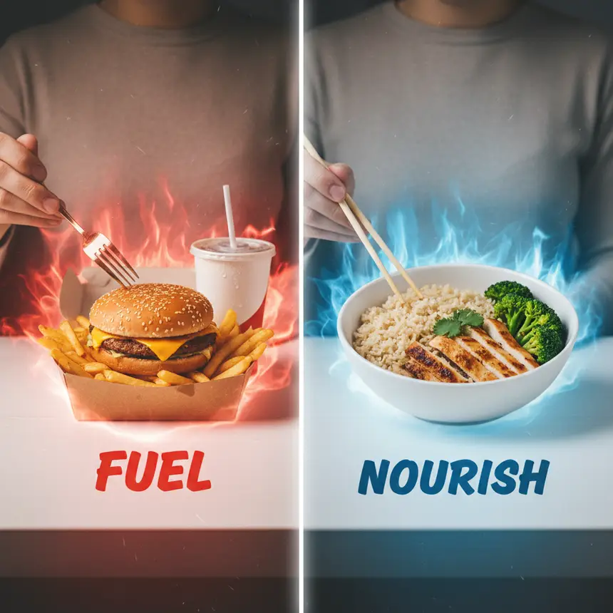 healthy vs unhealthy bulking foods