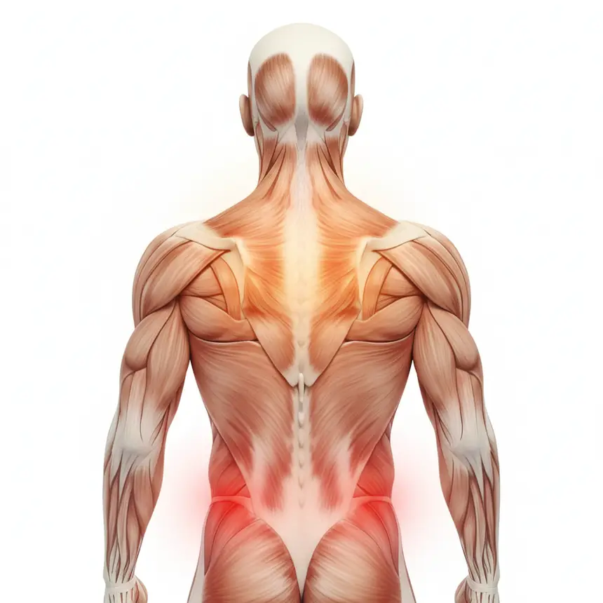 back fat causes, muscle underactivity
